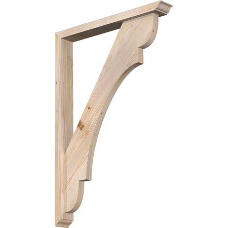 Ekena Millwork Olympic Traditional Smooth Bracket w/ Offset Brace, Douglas Fir, 3 1/2"W x 26"D x 38"H BKT0402X26X38OLY01SDF